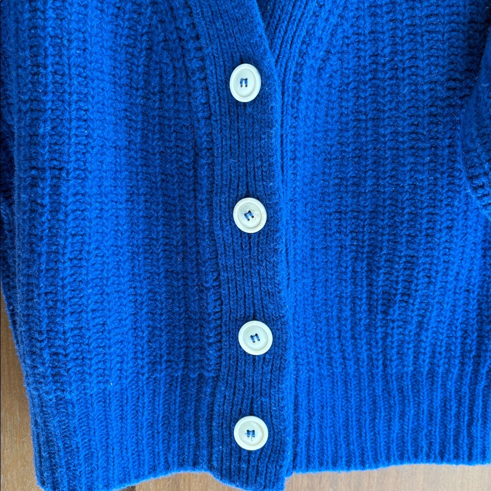 Babaa Wool Blue Mini Cardigan #19 - Picture 3 of 4